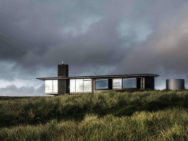 Ettrick Rocks, three-bedroom retreat Caladenia, nestled in the sandy hills and surrounded by local native flora such as grey cushion bushes and salt bush. Picture: Stu Gibson