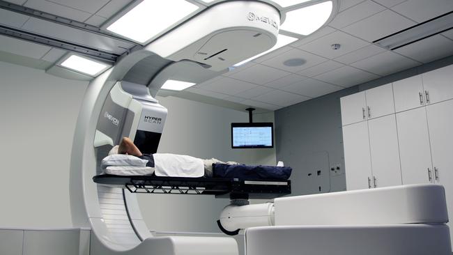 A proton therapy machine. Supplied by Mevion