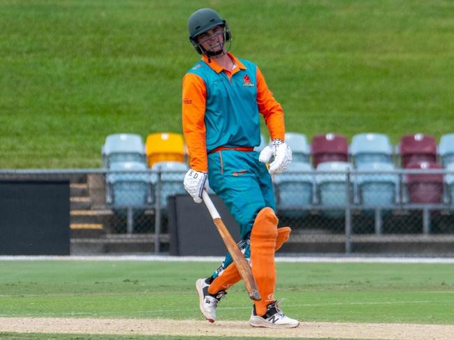 Luke McAvoy batting for Cassowary Coast Cyclones. Cricket Far North 2023/24 season.