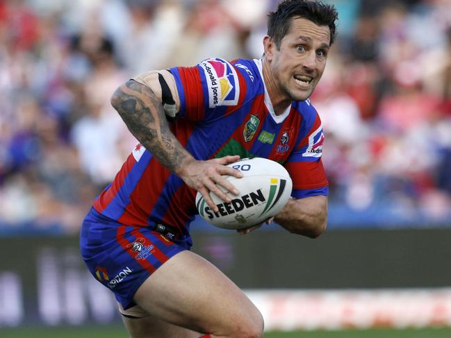 Mitchell Pearce in action for the Newcastle Knights. Picture: Darren Pateman