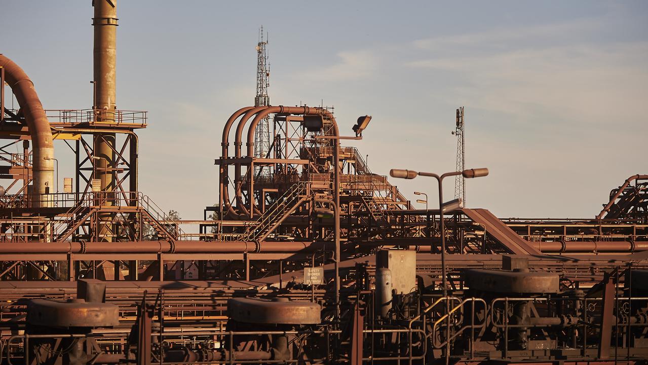 BHP’s Olympic Dam mine produces copper, gold and uranium. Picture: Aaron Bunch/BHP