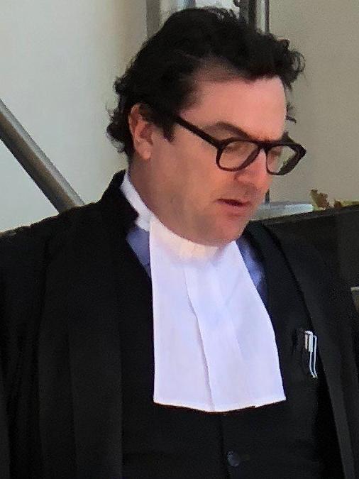 Barrister Andrew Hoare outside Rockhampton courthouse. File image.