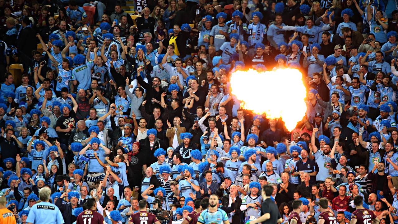 State of Origin I at Suncorp Stadium . Pics Annette Dew