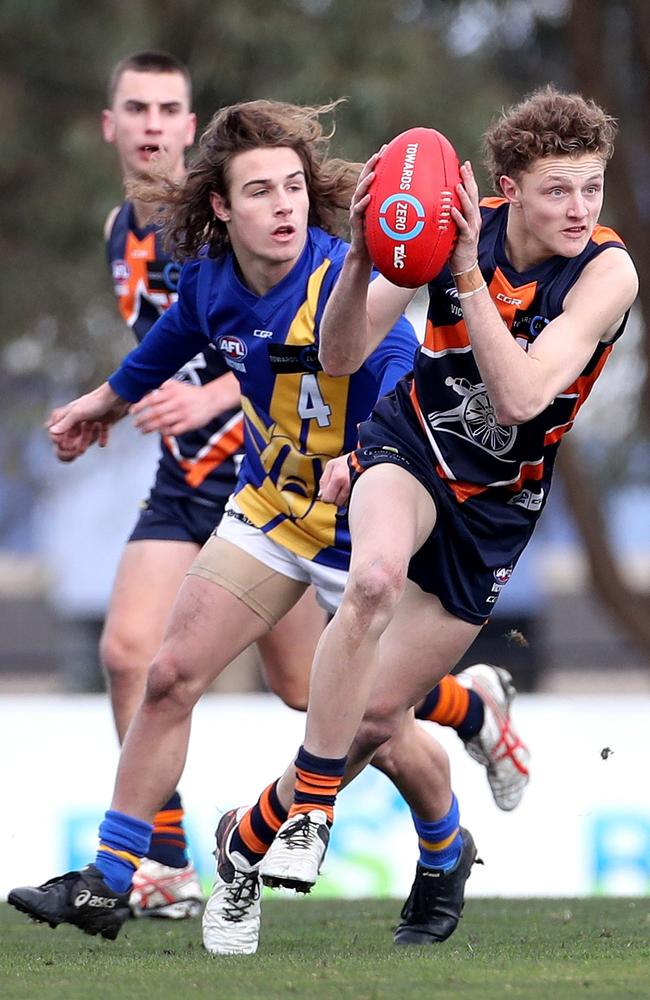 Josh Kemp has caught the eye of AFL clubs in three games with Calder Cannons.