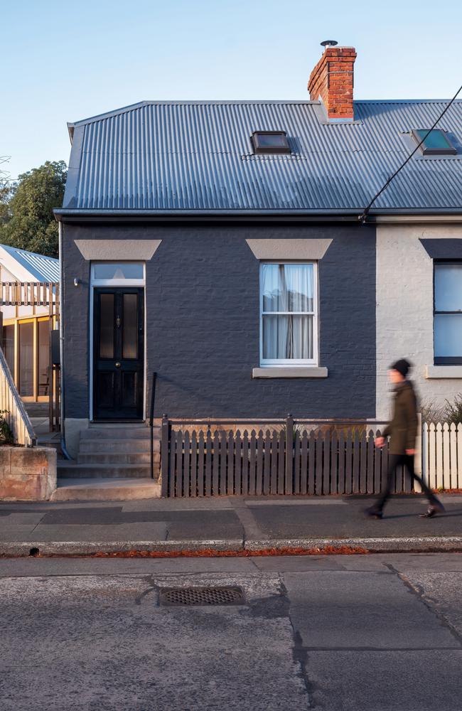 The streetview of the cute Little Brick Cottage, from Macquarie St. Picture: Adam Gibson