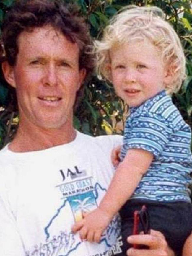 A young Brenton Tarrant with his father Rodney.