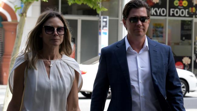 John Hancock and Bianca Rinehart outside the WA Supreme Court. Picture: NCA NewsWire / Sharon Smith