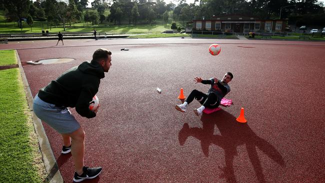 Small group training with distancing will be the order of the day. Picture: Jack Thomas (Getty Images)