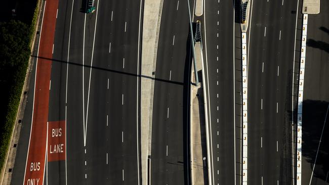 Roads have been largely empty across Australia in recent weeks. Picture: Getty Images