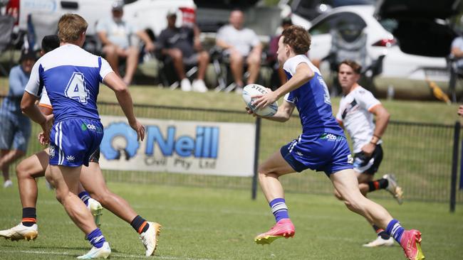 Samuel Petch in action for the North Coast Bulldogs against the Macarthur Wests Tigers during round two of the Laurie Daley Cup at Kirkham Oval, Camden, 10 February 2024. Picture: Warren Gannon Photography