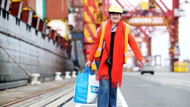 Sister Mary in Port Botany is fighting against “modern slavery”. Picture: Tim Hunter