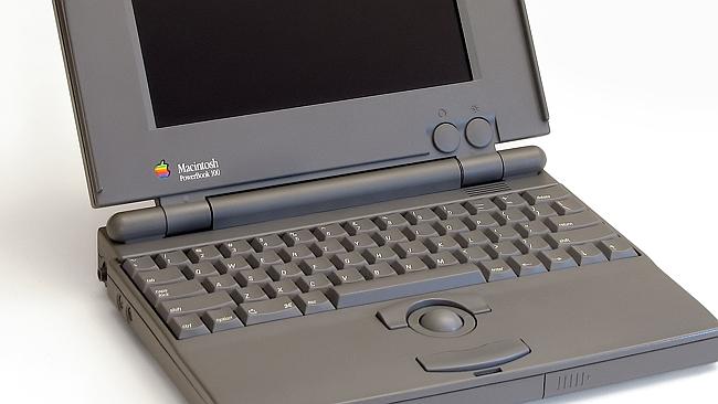 The first laptop with a trackpad at the front.