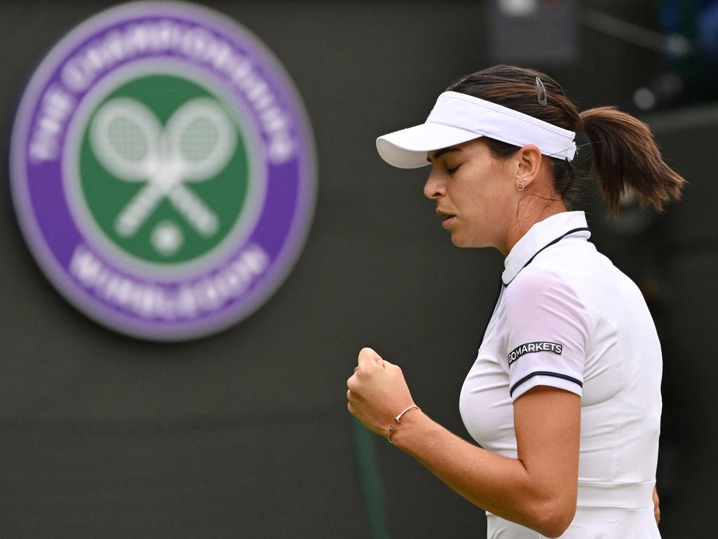 Tomljanovic’s game was on song in the first set. Picture: AFP