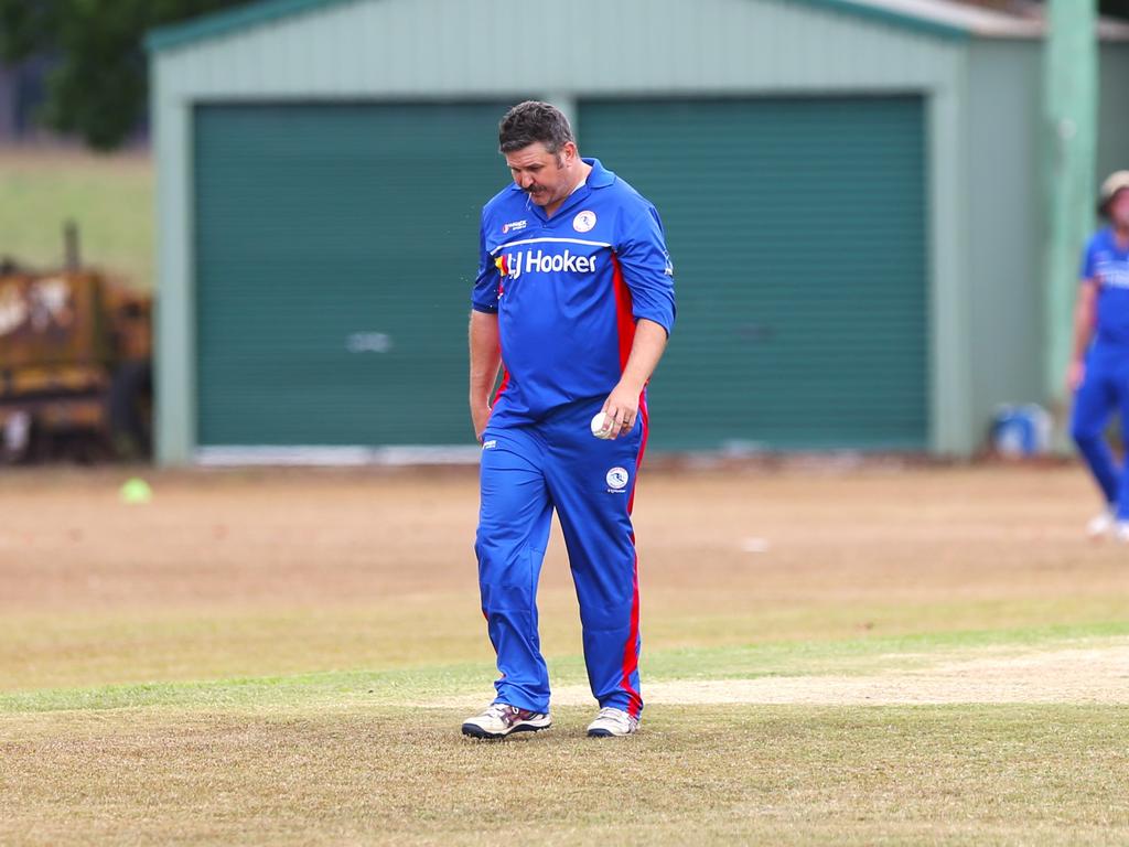 Pictured: Barron River bowler Jordan Massey. Atherton v Barron River. Cricket Far North 2024. Photo: Gyan-Reece Rocha