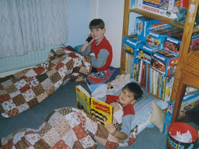 Brothers Thomas and Michael Evans, before Thomas left home and changed his name to Abdul Hakim. Picture: Sally Evans.