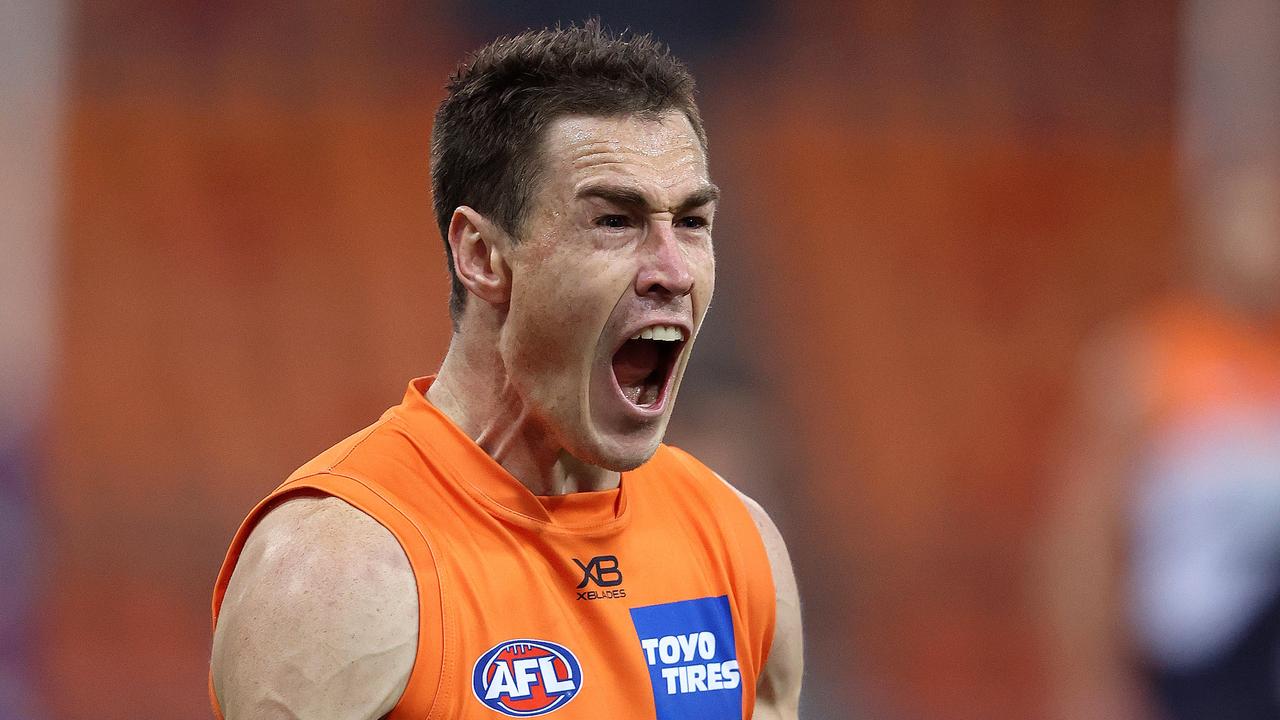 Jeremy Cameron’s GWS Giants upset Collingwood at Giants Stadium. Picture: Phil Hillyard