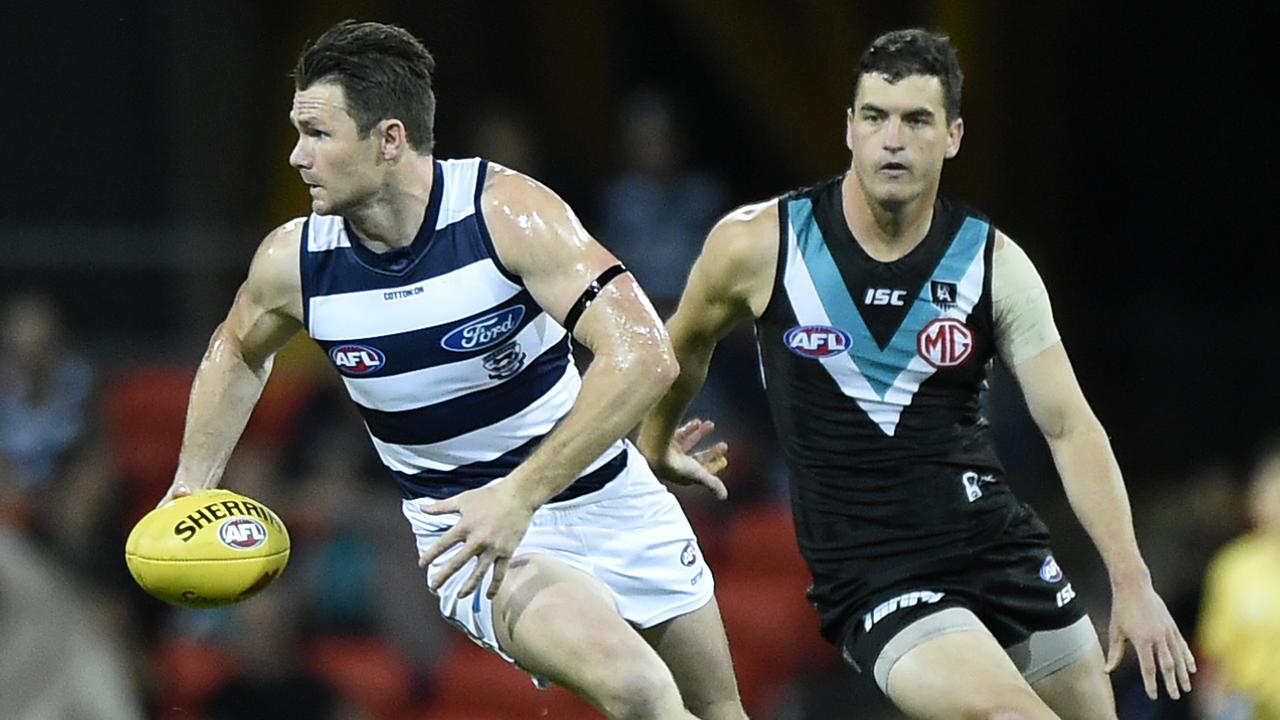 Patrick Dangerfield may hold the key to Geelong breaking their finals hoodoo. Picture: Matt Roberts/Getty Images