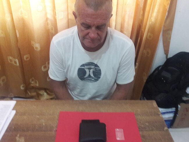 Ricky Shane Rawson in police custody again for drugs in Bali. Picture: Supplied