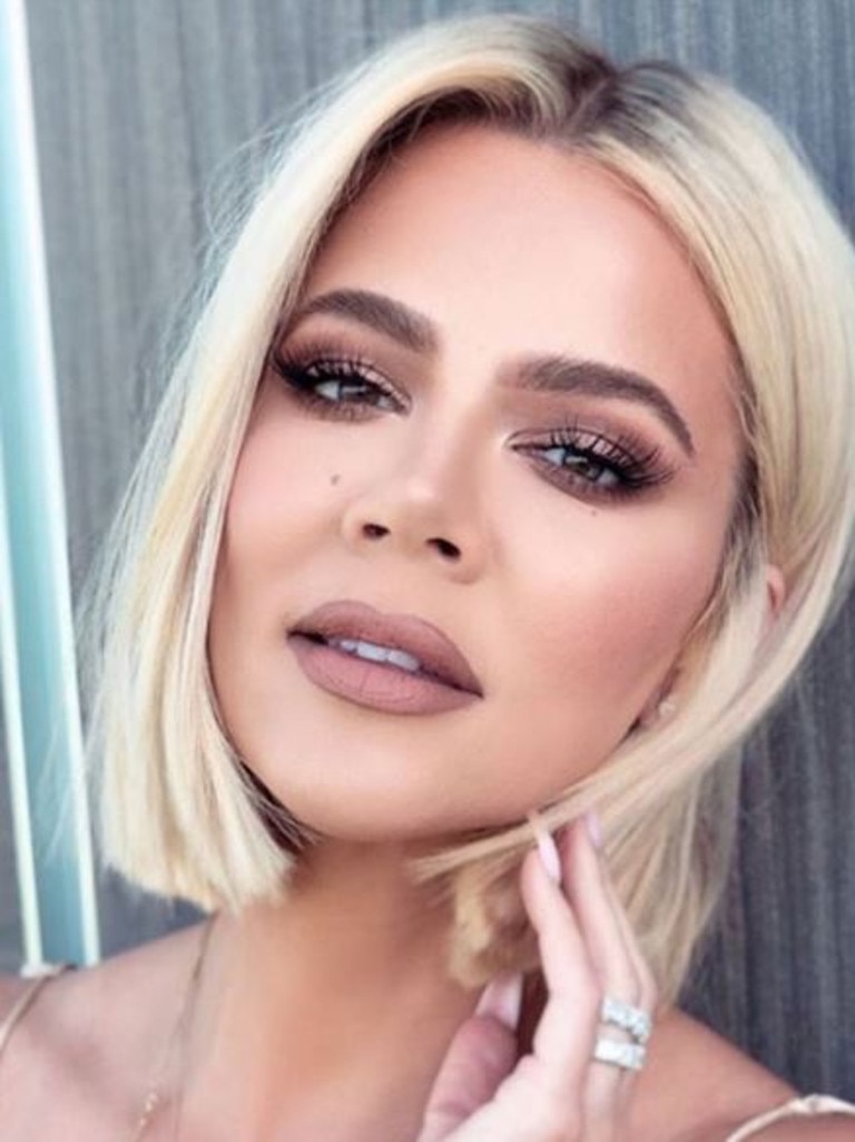 Khloe Kardashian recently looking very different. Picture: Instagram – @kelleybakerbrows