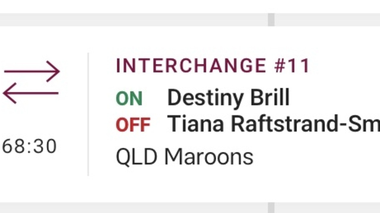 The NRL confirmed the Maroons’ mistake.