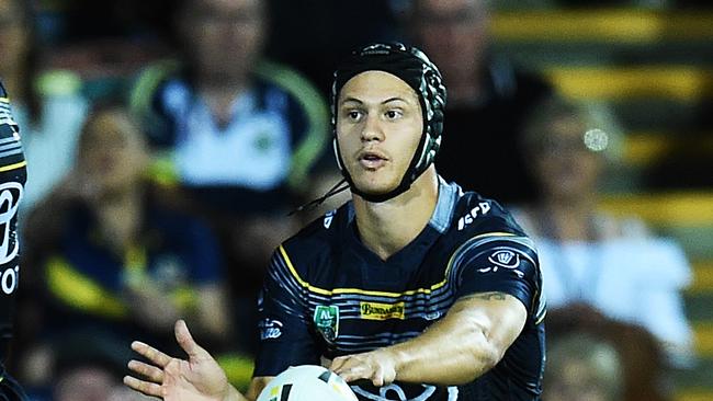 North Queensland Cowboys V Cronulla-Sutherland Sharks from 1300 Smiles Stadium, Townsville. Cowboys Kalyn Ponga. Picture: Zak Simmonds