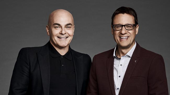 Andrew Winter hosts Love It or List Australia with Neale Whitaker. Picture: Foxtel