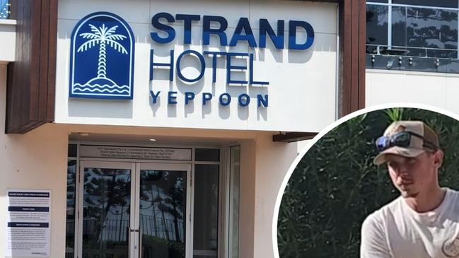 The Strand Hotel Yeppoon and (inset) Khai Draven.