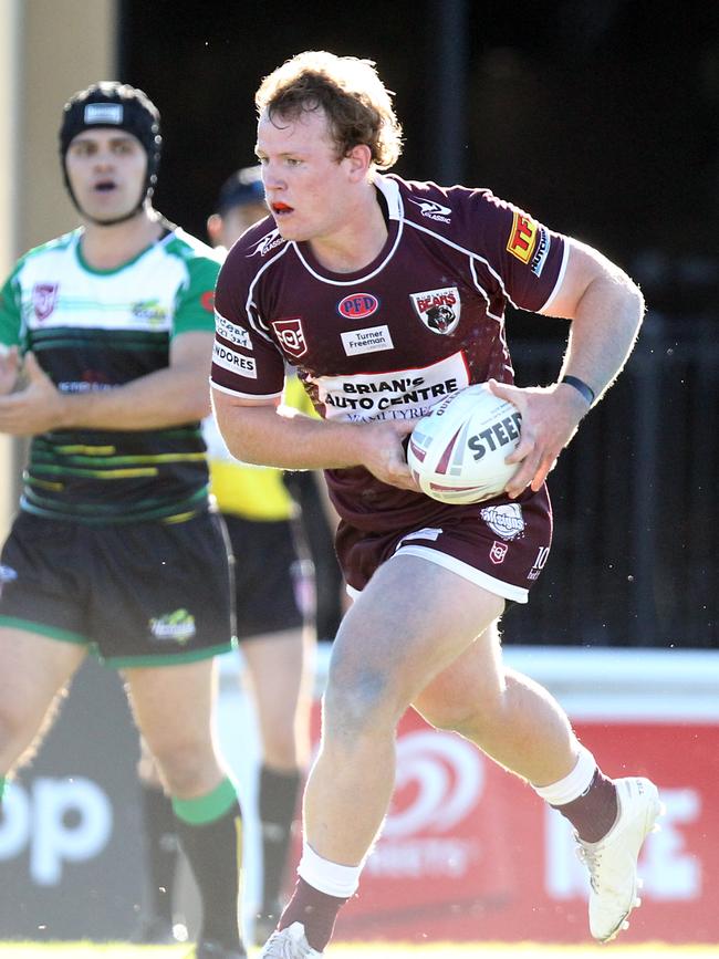 Rugby League Gold Coast A-Grade Round 2 - Burleigh Bears vs. Helensvale Hornets at Pizzey Park. Lochlyn Sheldon. 16 May 2021 Miami Picture by Richard Gosling