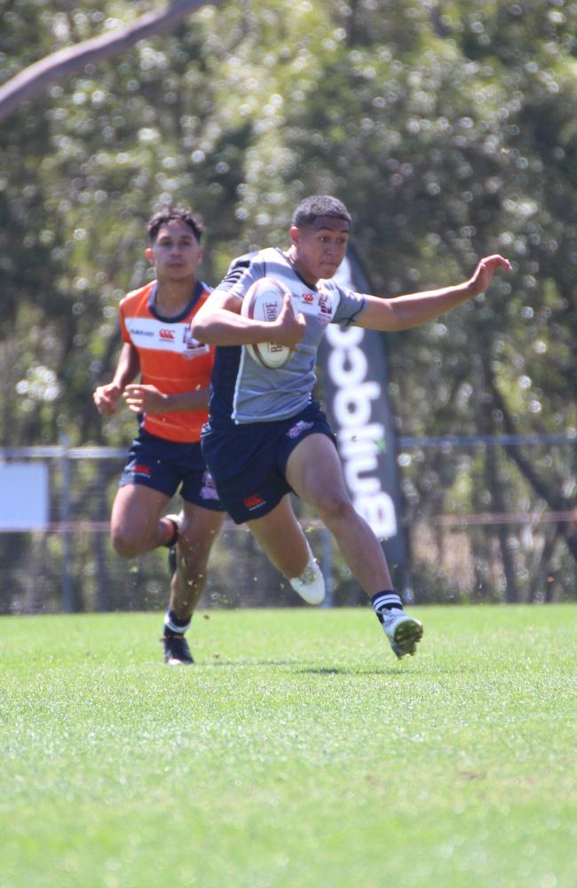 Emerging Reds Cup day 1 action between SEQ and Brisbane Grey in the Under 15s.