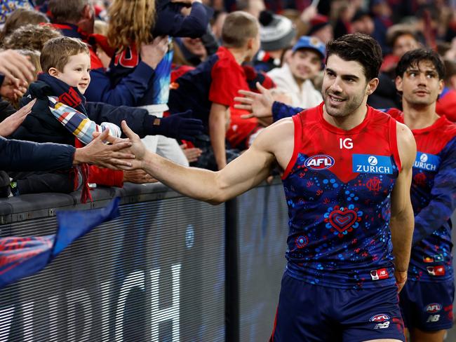 Melbourne is the AFL’s best travelling side since 2021. Picture: Michael Willson/AFL Photos via Getty Images