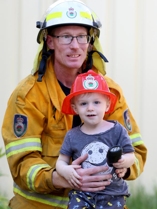 Ryan Channells with his two-year-old son Toby.