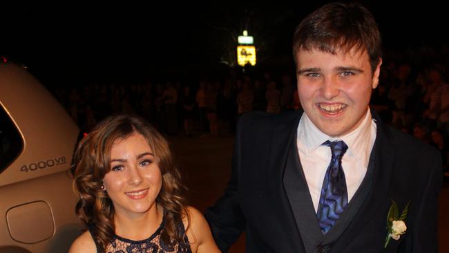 Kate Jones and Jonathan Duff at the St John's Formal in Roma.