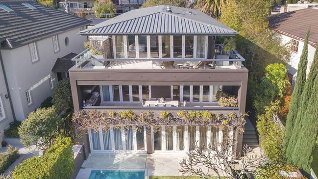 Jacenko’s $6.5m harbourside home in Vaucluse.