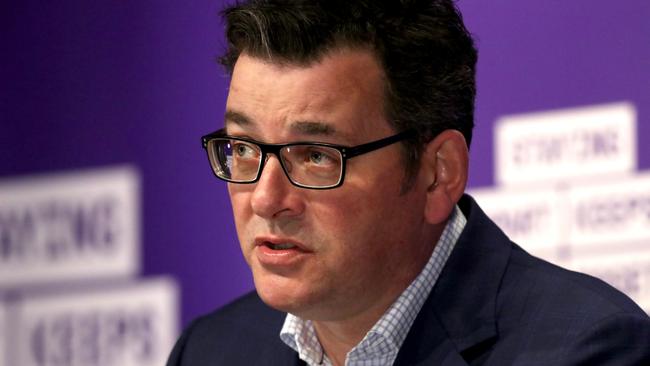 Premier Daniel Andrews rejected allegations during question that he was ‘not telling the truth’ about who hired private security guards. .