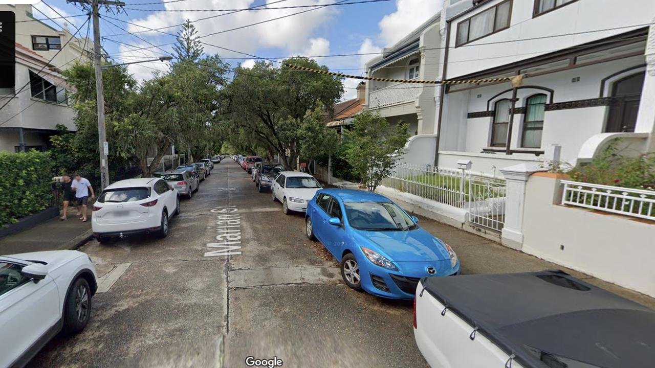 Matthew Valerio crashed his car into a parking ranger on Marion St in Enmore shortly after he was given a parking ticket. Picture: Google Maps