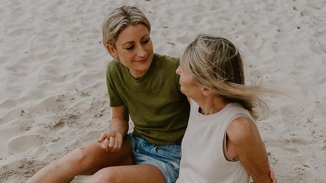 Liz Cantor and mum Becky Cantor - the bubbly TV presenter says: “I’ll never forget, those moments in life imprint – they’re never lost. I was just pulling into the driveway at home from a 10 News weather cross and my phone rang and it was Mum and Dad together telling me she had cancer.” Picture: Weir the Wild