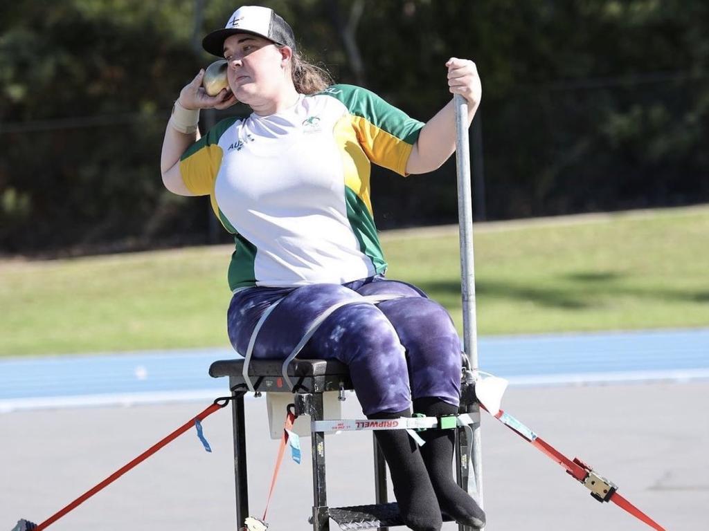 Charlton will make her Commonwealth Games debut in the F57 shot put in Birmingham. Picture: Supplied