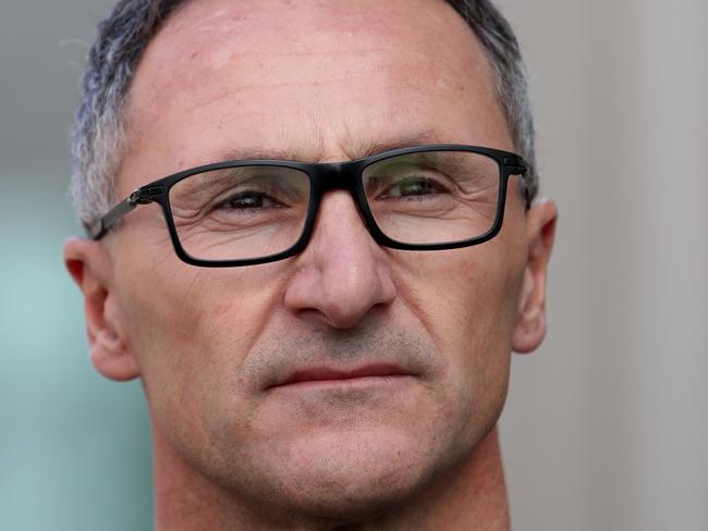 Greens Leader Senator Dr Richard Di Natale at a press conference at Parliament House in Canberra.