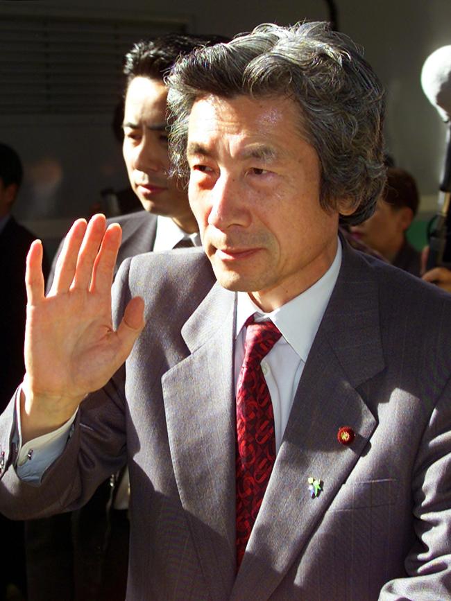 Junichiro Koizumi in 2001. Picture: AP