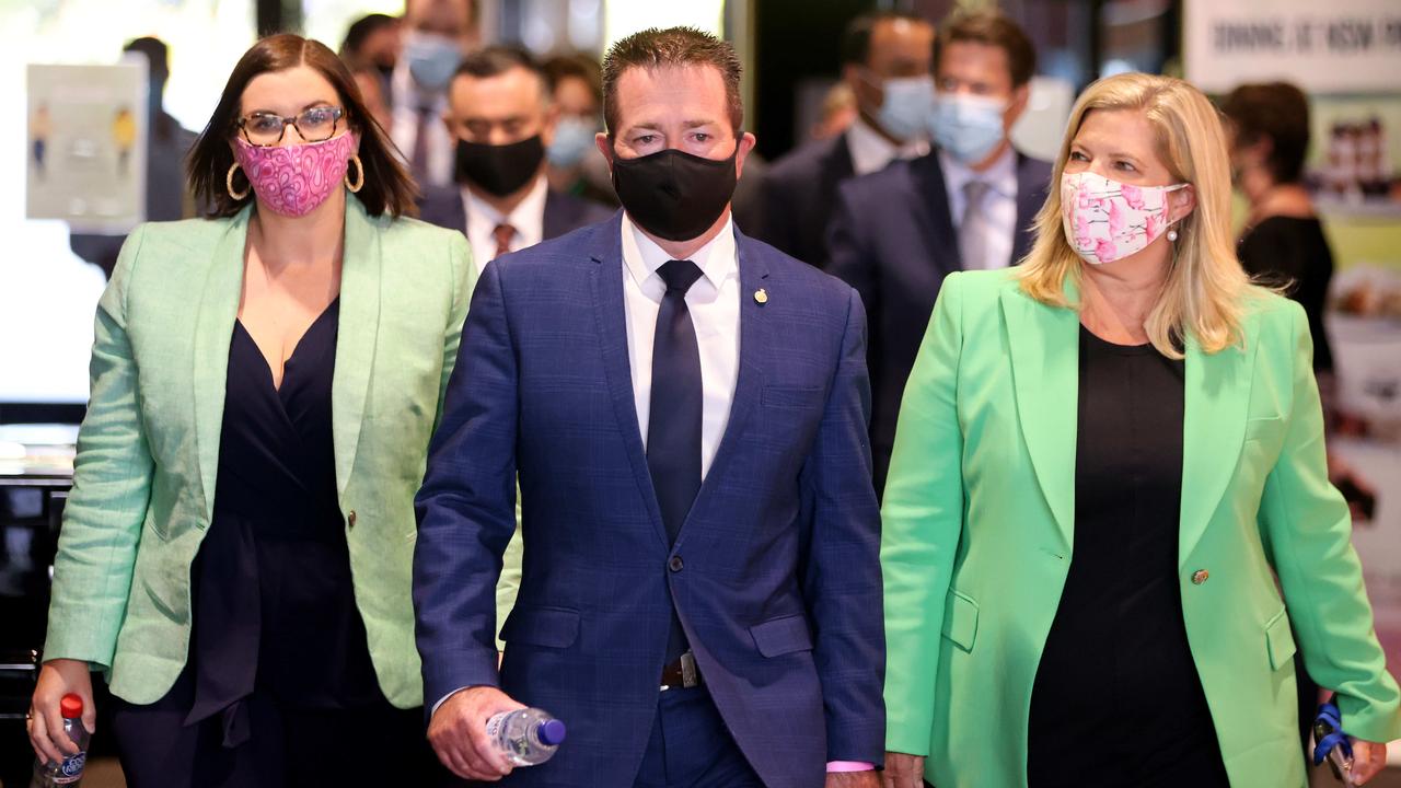 Paul Toole walks out of the Nationals Party meeting as the new leader. NSW State Parliament. Picture: NCA NewsWire / Damian Shaw