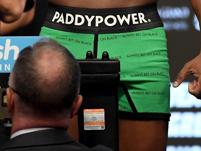 No bulge, but controversial nonetheless. ‘Always bet on black’ appears in the fine print.