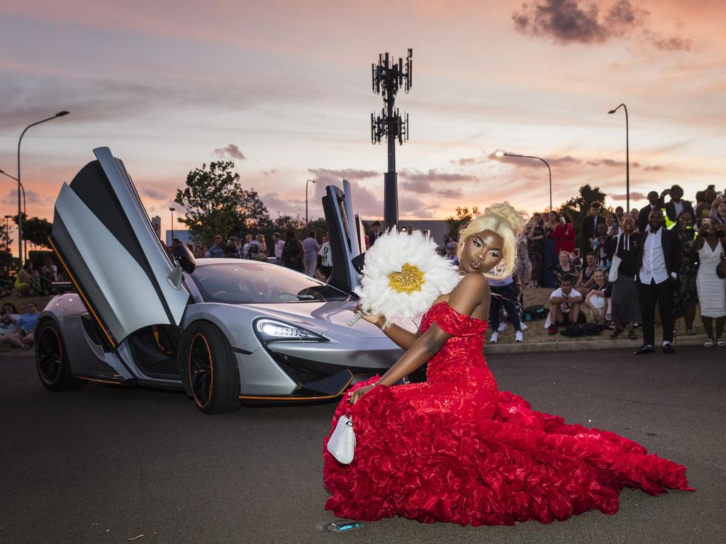 Chantal Kininga at Harristown State High School formal at Highfields Cultural Centre, Friday, November 17, 2023. Picture: Kevin Farmer