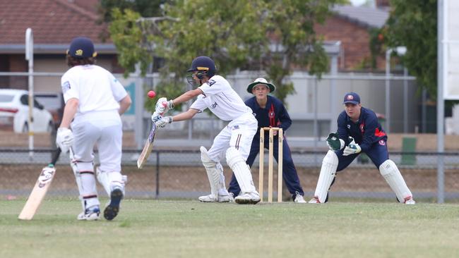 Surfers Paradise Div 1 juniors take on Burleigh Div 1 (batting) in the first game of the year.Nathan Iffland.7 October 2023 Benowa Picture by Richard Gosling