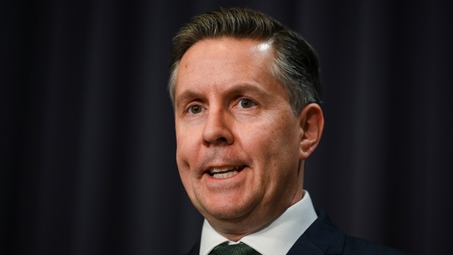 Mark Butler has revealed that a lack of transparency around COVID-19 data coupled with China’s reopening are the key drivers behind the government’s new testing rules. Picture: NCA NewsWire / Martin Ollman