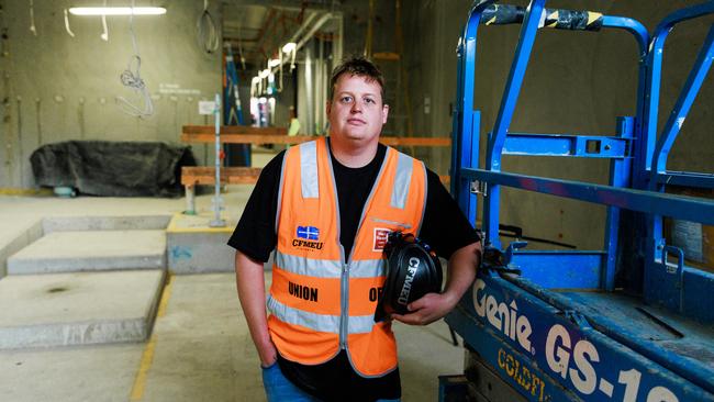 Zach Smith is the new national CFMEU construction division secretary. Aaron Francis / The Australian