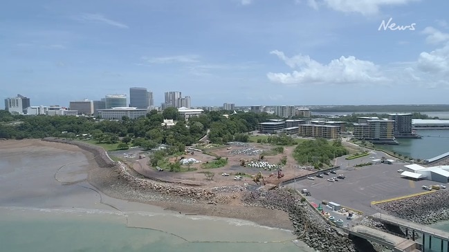 Construction at Darwin’s $200 million six-star luxury Westin hotel site seems to have stalled