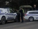 Police at the scene of the accident on Frankston-Flinders Rd, near the corner of Nelson St. Picture: Sophie Welsh