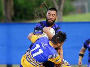 HAIR-RAISING FOOTY: The 2018 Rugby League Ipswich season is being launched with three massive games at the North Ipswich next weekend. Picture: David Nielsen