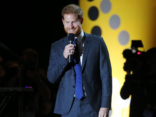 Prince Harry gave a rousing speech at the opening ceremony of the Invictus Games. Picture: Toby Zerna