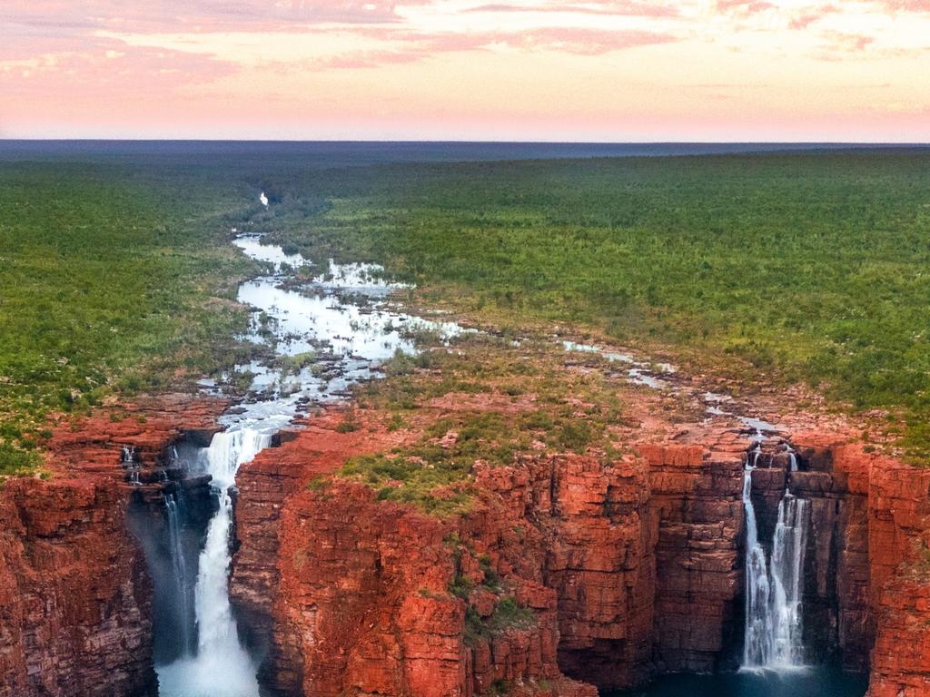 Aerial view of King George Falls . Picture: Tourism WA